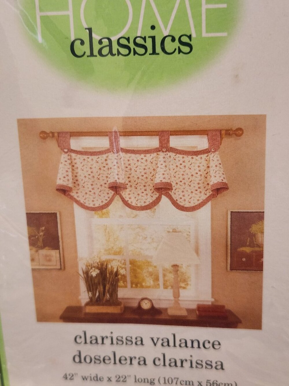 Cottagecore Curtain Valance Maroon Waverly Home Classics Clarissa 42x22"